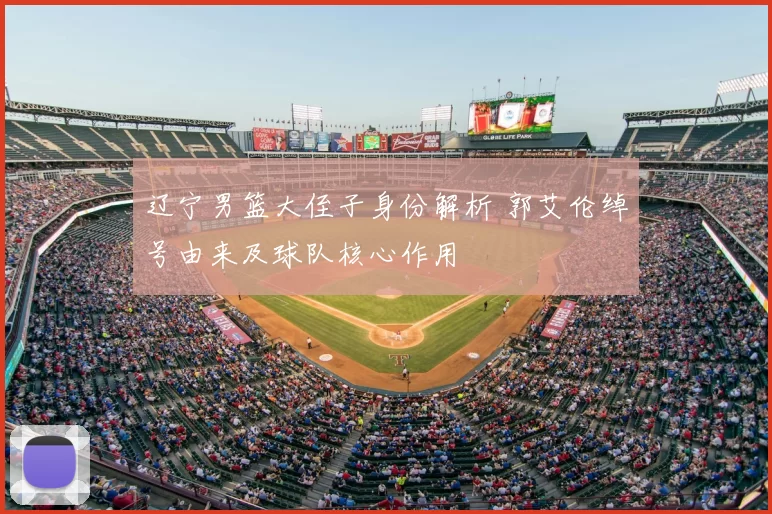 辽宁男篮大侄子身份解析 郭艾伦绰号由来及球队核心作用