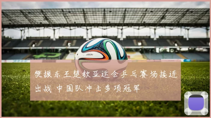 樊振东王楚钦亚运会乒乓赛场接连出战 中国队冲击多项冠军